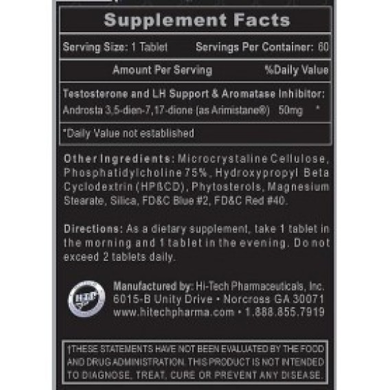Hi-Tech Pharmaceuticals - Arimistane 60 tabs Hi-Tech Pharmaceuticals
